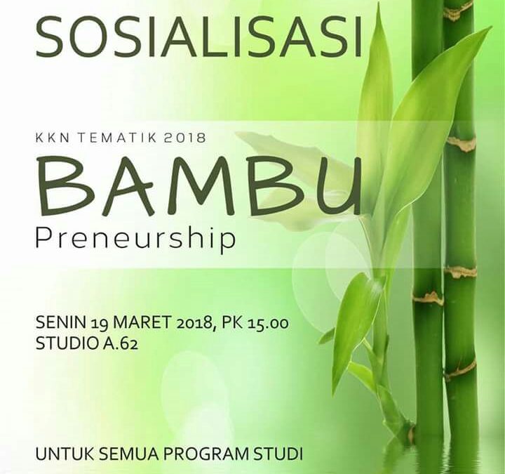 Sosialisasi KKN Tematik Bambu Preneurship