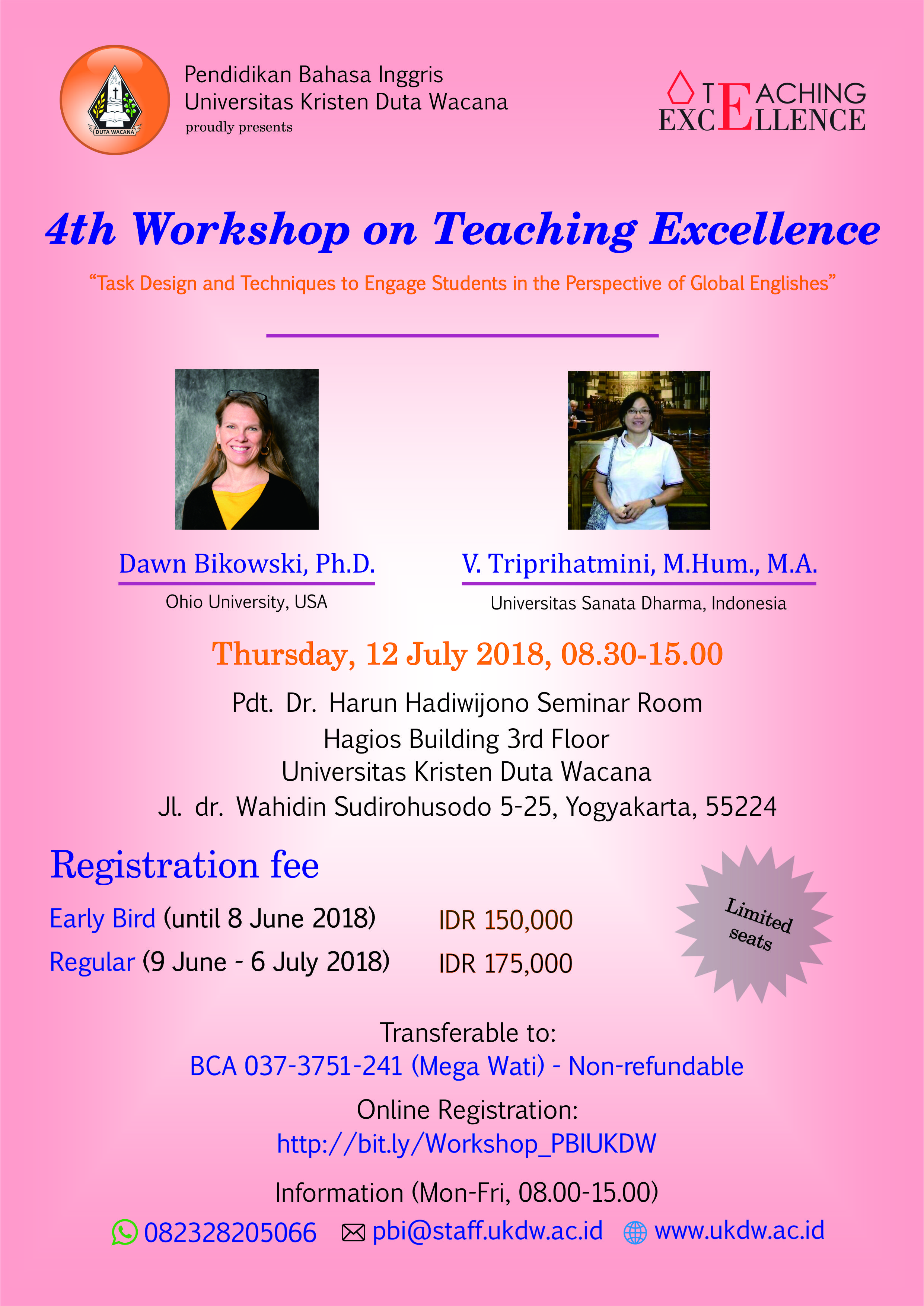 4Th Workshop On Teaching Excellence | Ukdw