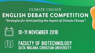 Bioteknologi UKDW Gelar Kompetisi Debat Perubahan Iklim