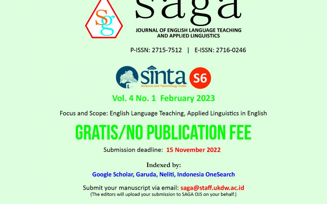 Call for Papers SAGA